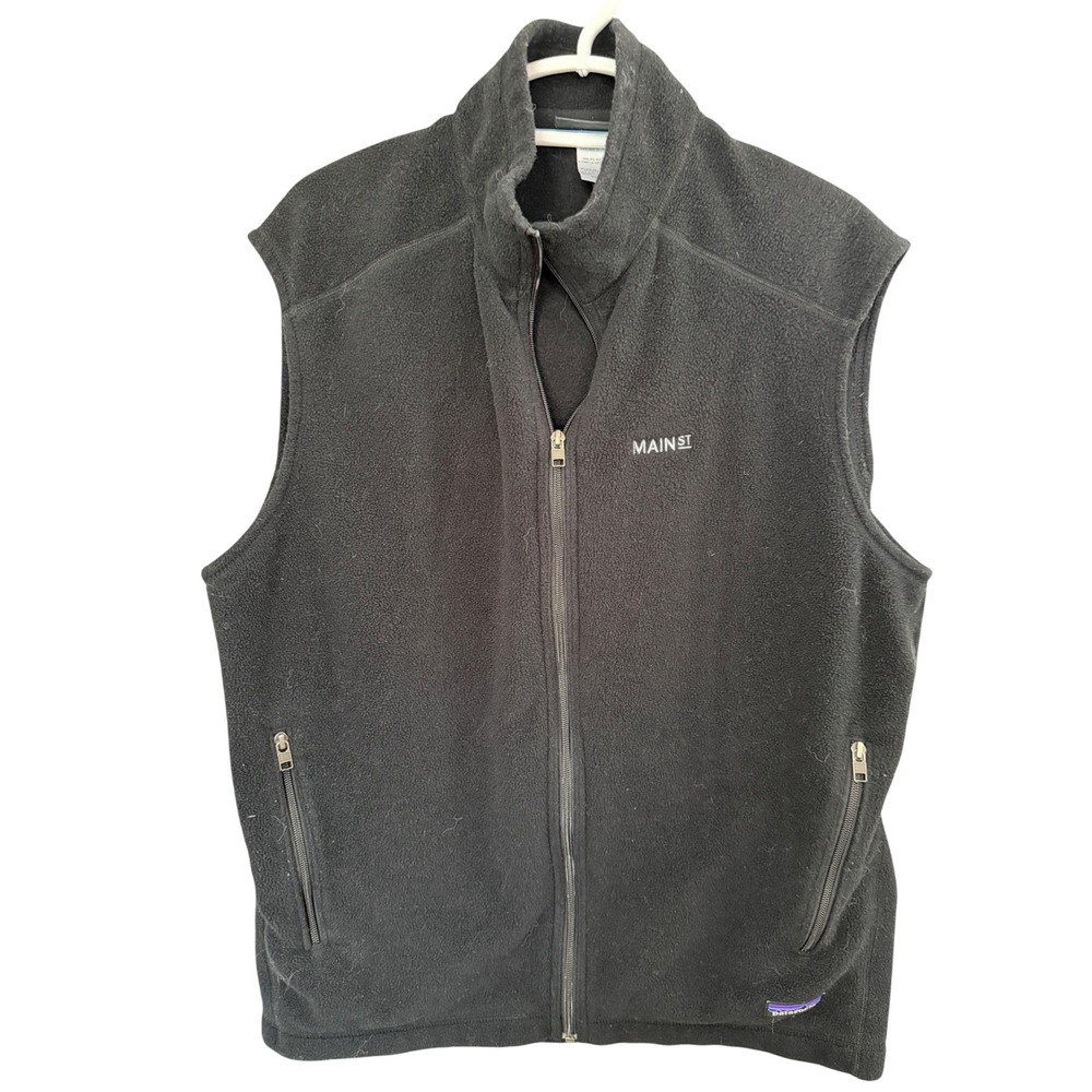 Patagonia Synchilla Fleece Vest Men's‎ XL Black Full Zip Outdoor Utility
*LOGO*